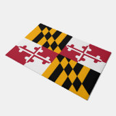 Vlag van de staat Vibrant Maryland Deurmat (Schuin)