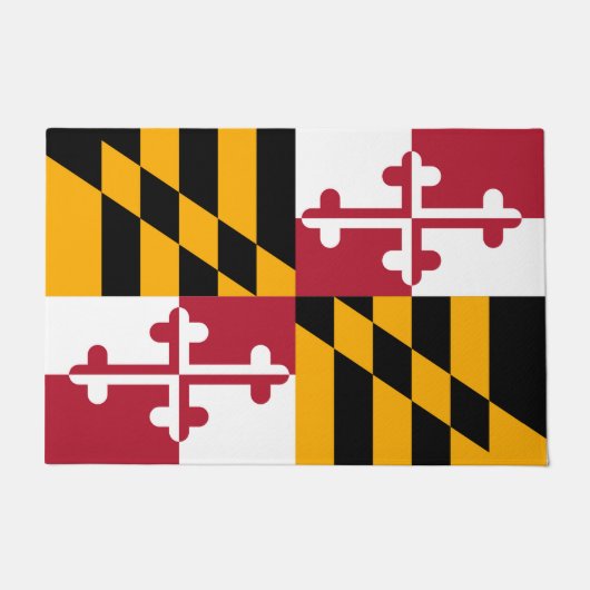Vlag van de staat Vibrant Maryland Deurmat (Voorkant)