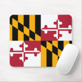Vlag van de staat Vibrant Maryland Muismat (Met muis)