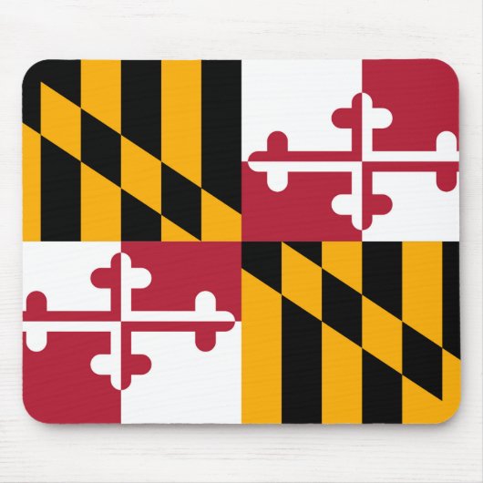 Vlag van de staat Vibrant Maryland Muismat (Voorkant)