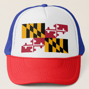 Vlag van de staat Vibrant Maryland Trucker Pet