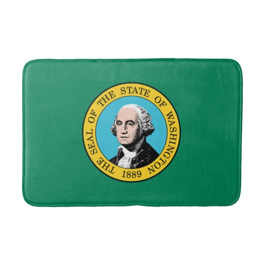 vlag van de staat Washington Badmat (Voorkant)