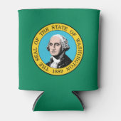 Vlag van de staat Washington Blikjeskoeler (Voorkant)