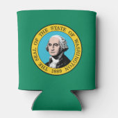 Vlag van de staat Washington Blikjeskoeler (Achterkant)