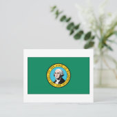 vlag van de staat Washington Briefkaart (Staand voorkant)