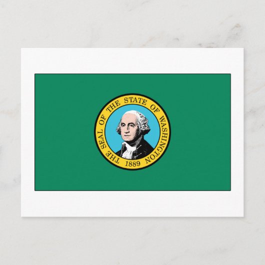 vlag van de staat Washington Briefkaart (Voorkant)