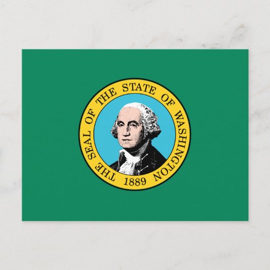 vlag van de staat Washington Briefkaart (Voorkant)
