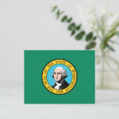 vlag van de staat Washington Briefkaart (Staand voorkant)