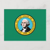 vlag van de staat Washington Briefkaart (Voorkant)