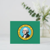 vlag van de staat Washington Briefkaart (Staand voorkant)