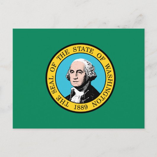 vlag van de staat Washington Briefkaart (Voorkant)