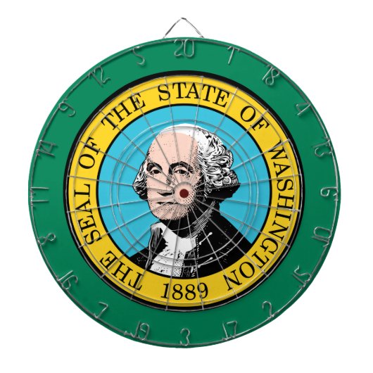 Vlag van de staat Washington Dartbord (Voorkant)