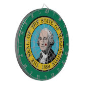 Vlag van de staat Washington Dartbord (Voorkant Links)