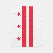Vlag van de staat Washington DC Fleece Deken (Voorkant)