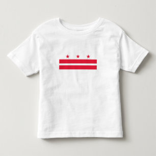 Vlag van de staat Washington DC Kinder Shirts