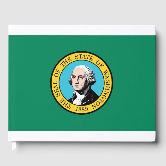 vlag van de staat Washington Gastenboek (Voorkant)