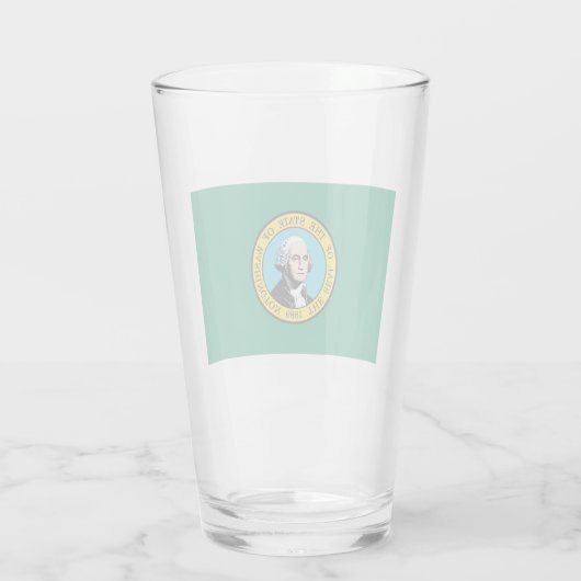vlag van de staat Washington Glas (Achterkant)