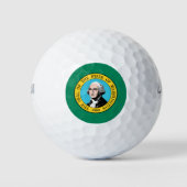 vlag van de staat Washington Golfballen (Voorkant)