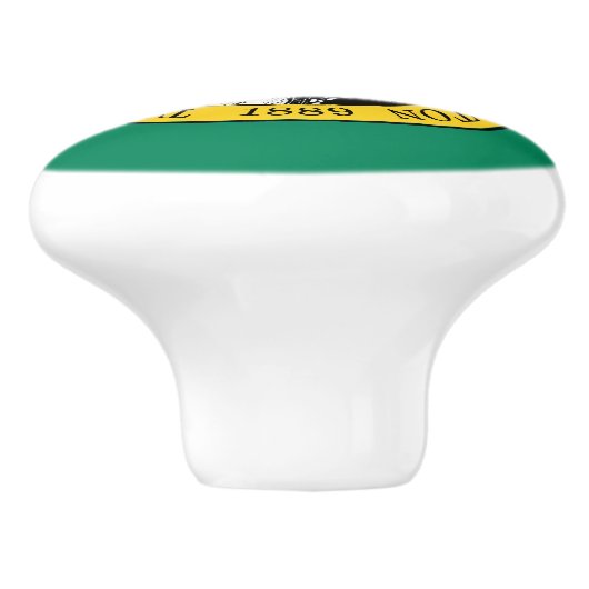 vlag van de staat Washington Keramische Knop (Zijkant)