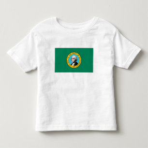 vlag van de staat Washington Kinder Shirts