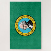 Vlag van de staat Washington Legpuzzel (Verticaal)