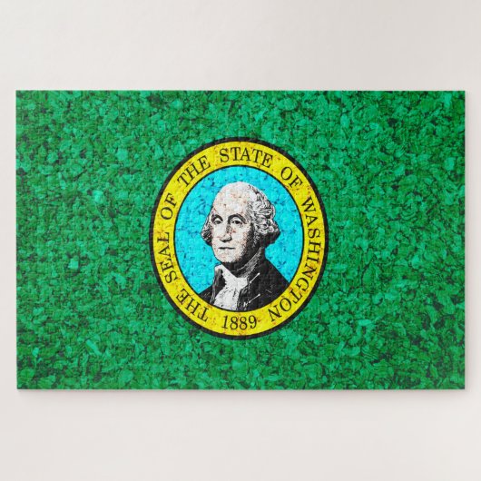 vlag van de staat Washington Legpuzzel (Horizontaal)