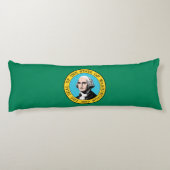 Vlag van de staat Washington Lichaamskussen (Achterkant)