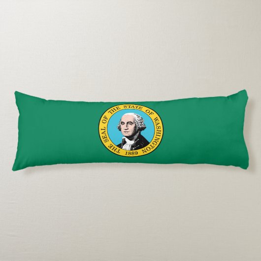 Vlag van de staat Washington Lichaamskussen (Voorkant)