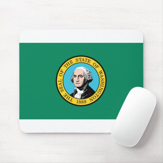 vlag van de staat Washington Muismat (Met muis)