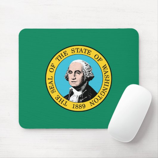 vlag van de staat Washington Muismat (Met muis)