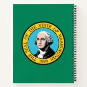 Vlag van de staat Washington Notitieboek (Achterkant)