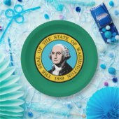 Vlag van de staat Washington Papieren Bordje (Feest)