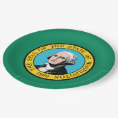 Vlag van de staat Washington Papieren Bordje (Gekanteld)