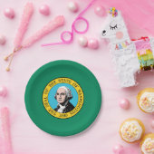 vlag van de staat Washington Papieren Bordje (Feest)