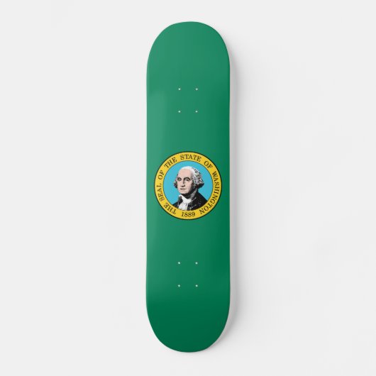 vlag van de staat Washington Persoonlijk Skateboard (Voorkant)