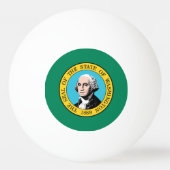 vlag van de staat Washington Pingpongbal (Achterkant)