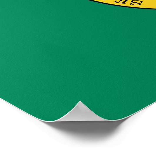 vlag van de staat Washington Poster (Hoek)