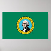 vlag van de staat Washington Poster (Voorkant)