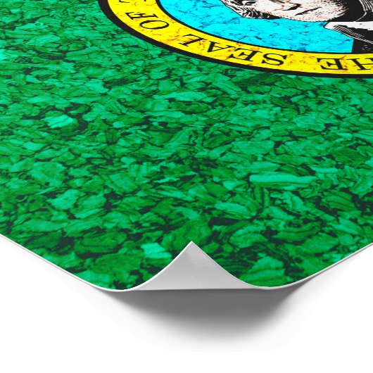 vlag van de staat Washington Poster (Hoek)