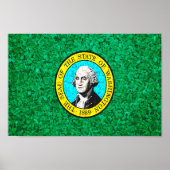 vlag van de staat Washington Poster (Voorkant)