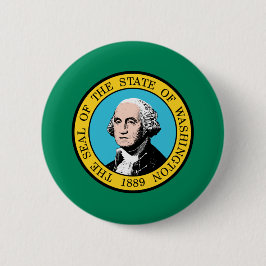 vlag van de staat Washington Ronde Button 5,7 Cm