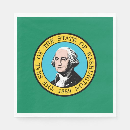 Vlag van de staat Washington Servet (Voorkant)