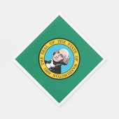 Vlag van de staat Washington Servet (Hoek)
