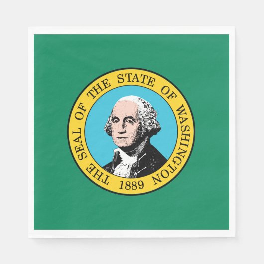 vlag van de staat Washington Servet (Voorkant)