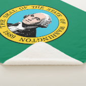 vlag van de staat Washington Sherpa Deken (3/4)