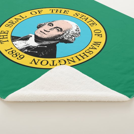 vlag van de staat Washington Sherpa Deken (3/4)