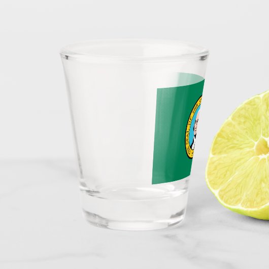 vlag van de staat Washington Shot Glas (Links)