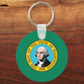 vlag van de staat Washington Sleutelhanger (Voorkant)