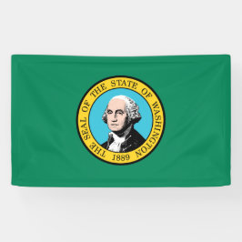 vlag van de staat Washington Spandoek