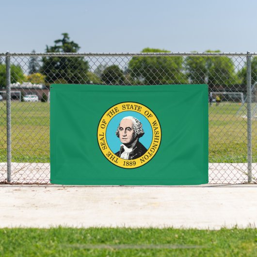 vlag van de staat Washington Spandoek (Insitu)